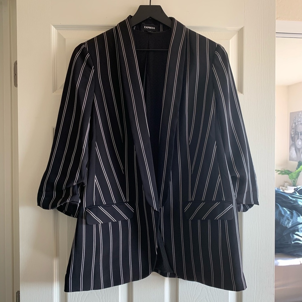 Express Stripe Blazer